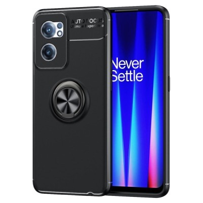 OnePlus Nord CE 2 „Ring“ Kickstand (TPU) juodas dėklas - nugarėlė | Priedai.lt