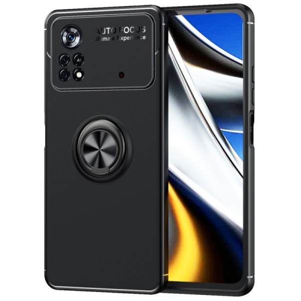 „Ring“ Kickstand (TPU) kaaned - must (Poco X4 Pro)