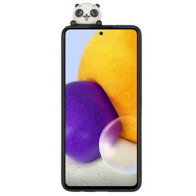 Samsung Galaxy A53 5G (SM-A536B) „Squezy“ Panda kieto silikono TPU juodas dėklas - nugarėlė | Priedai.lt