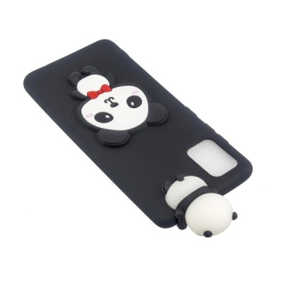 Samsung Galaxy A53 5G (SM-A536B) „Squezy“ Panda kieto silikono TPU juodas dėklas - nugarėlė | Priedai.lt