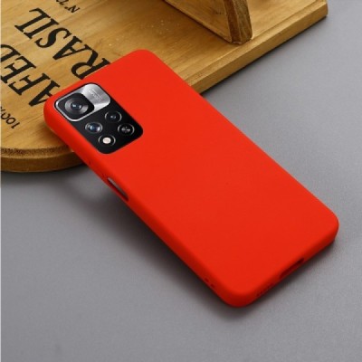 Xiaomi Redmi Note 11 Pro+ Shell kieto silikono TPU raudonas dėklas - nugarėlė | Priedai.lt