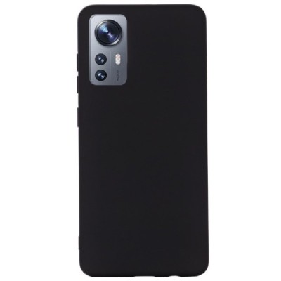 Xiaomi 12 Shell kieto silikono TPU juodas dėklas - nugarėlė | Priedai.lt