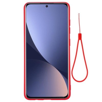 Xiaomi 12 Shell kieto silikono TPU raudonas dėklas - nugarėlė | Priedai.lt