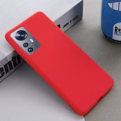 Xiaomi 12 Shell kieto silikono TPU raudonas dėklas - nugarėlė | Priedai.lt