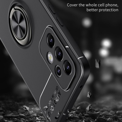 Samsung Galaxy A33 5G (SM-A336E) „Ring“ Kickstand (TPU) juodas dėklas - nugarėlė | Priedai.lt
