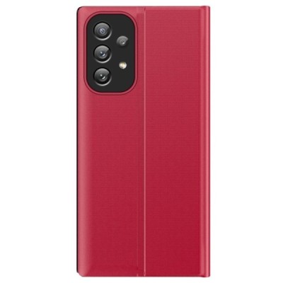 Samsung Galaxy A33 5G (SM-A336E) View Line raudonas atverčiamas dėklas - knygutė | Priedai.lt