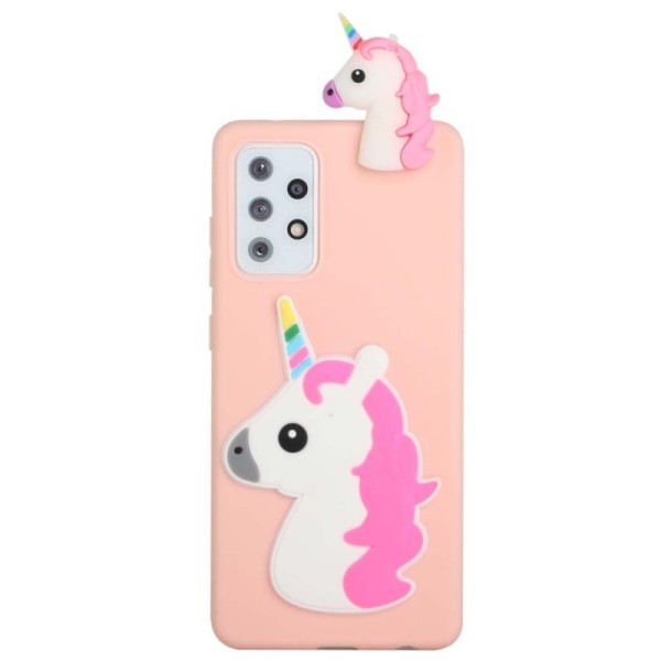 „Squezy“ Unicorn Kõva silikoon (TPU) kaaned - roosa (Galaxy A33 5G)