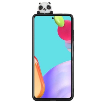 Samsung Galaxy A33 5G (SM-A336E) „Squezy“ Panda kieto silikono TPU juodas dėklas - nugarėlė | Priedai.lt