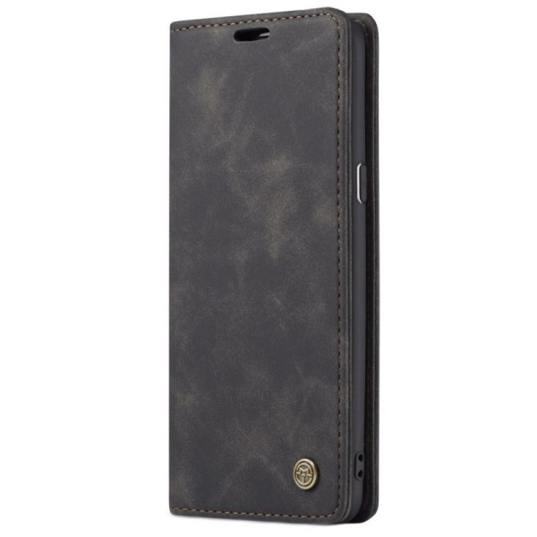„CaseMe“ Retro Tugev tahke kaaned - must (Galaxy S9+)