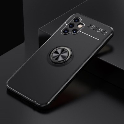 Samsung Galaxy A13 4G (SM-A135F, SM-A137F) „Ring“ Kickstand (TPU) juodas dėklas - nugarėlė | Priedai.lt