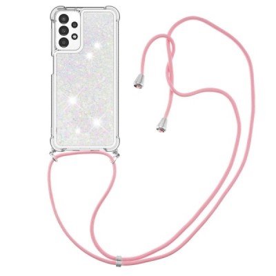 Samsung Galaxy A13 4G (SM-A135F, SM-A137F) Strap Shine kieto silikono TPU skaidrus dėklas - nugarėlė | Priedai.lt