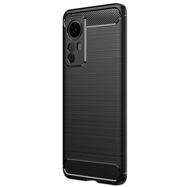 „Carbon“ Kõva silikoon (TPU) kaaned - must (12 / 12X)