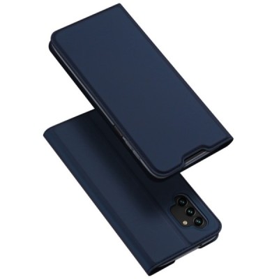 „Dux Ducis“ Skin serijos Samsung Galaxy A13 4G (SM-A135F, SM-A137F) mėlynas odinis atverčiamas dėklas | Priedai.lt