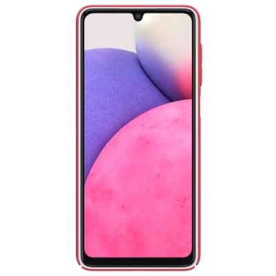 Nillkin Frosted Shield Samsung Galaxy A33 5G (SM-A336E) raudonas plastikinis dėklas | Priedai.lt