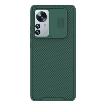Xiaomi 12 Pro „Nillkin“ CamShield žalias dėklas, nugarėlė su kameros apsauga | Priedai.lt