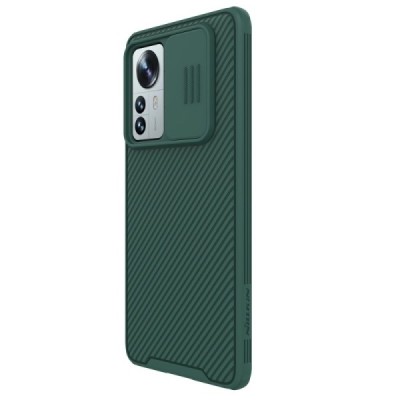 Xiaomi 12 Pro „Nillkin“ CamShield žalias dėklas, nugarėlė su kameros apsauga | Priedai.lt