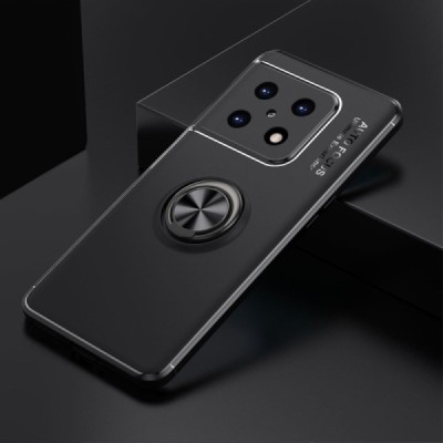 OnePlus 10 Pro „Ring“ Kickstand (TPU) juodas dėklas - nugarėlė | Priedai.lt