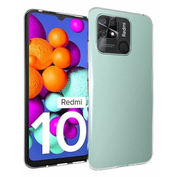 Kõva silikoon (TPU) kaaned - läbipaistev (Redmi 10C)