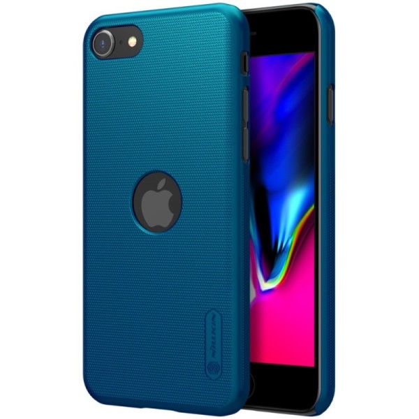 „Nillkin“ Frosted Shield Logo kaaned - sinine (iPhone SE 2020 / SE 2022)