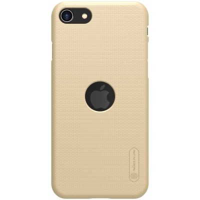 Nillkin Frosted Shield Apple iPhone SE 2020 (Apple iPhone SE 2022) auksinis plastikinis dėklas | Priedai.lt