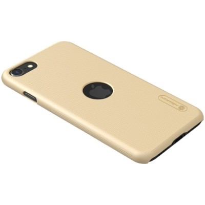 Nillkin Frosted Shield Apple iPhone SE 2020 (Apple iPhone SE 2022) auksinis plastikinis dėklas | Priedai.lt