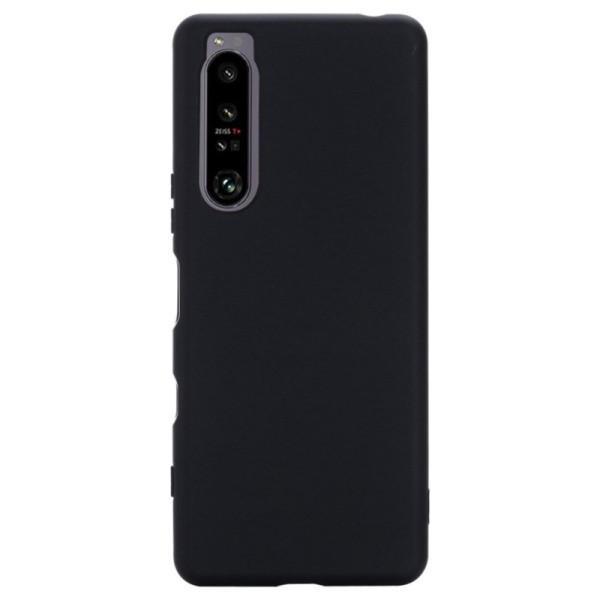 „Shell“ Kõva silikoon (TPU) kaaned - must (Xperia 1 IV)