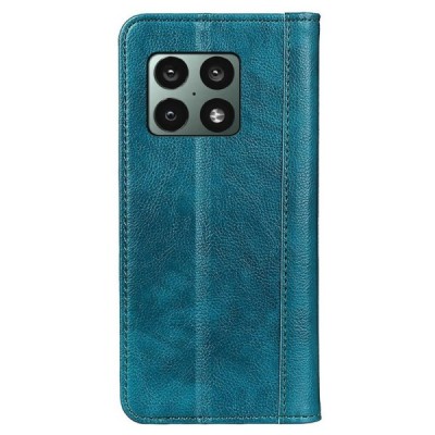 OnePlus 10 Pro žalias odinis atverčiamas dėklas - knygutė su magnetu | Priedai.lt