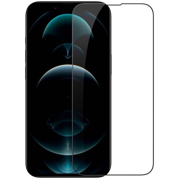 „Guardian“ Tempered Glass kaitsev ekraaniklaas 0.26 mm - must (iPhone 14 / 13 / 13 Pro)