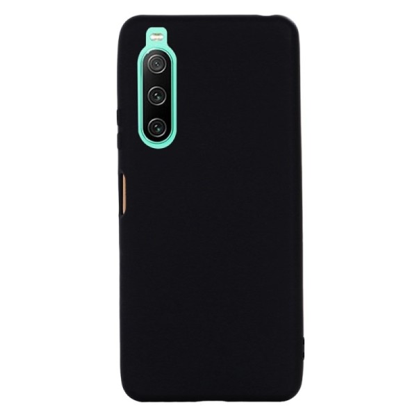 „Shell“ Kõva silikoon (TPU) kaaned - must (Xperia 10 IV)