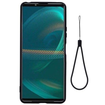Sony Xperia 10 IV Shell kieto silikono TPU juodas dėklas - nugarėlė | Priedai.lt