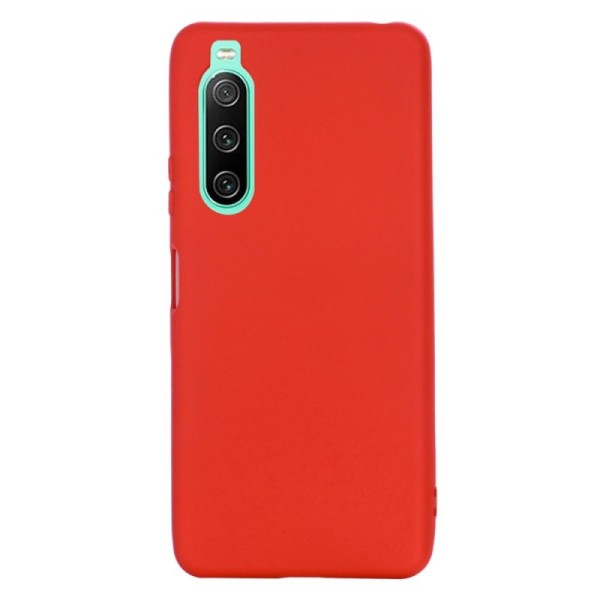 „Shell“ Kõva silikoon (TPU) kaaned - punane (Xperia 10 IV)