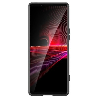 Sony Xperia 1 IV „Carbon“ kieto silikono TPU juodas dėklas - nugarėlė | Priedai.lt