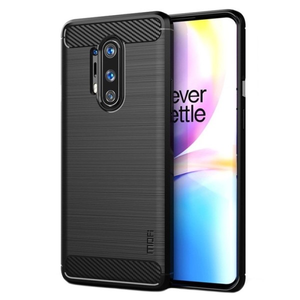 „Mofi“ Kõva silikoon (TPU) kaaned - must (OnePlus 8 Pro)