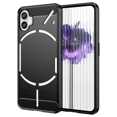 Nothing Phone 1 5G „Carbon“ kieto silikono TPU juodas dėklas - nugarėlė | Priedai.lt