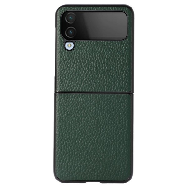 „Deluxe Leather“ kaaned - roheline (Galaxy Z Flip4)