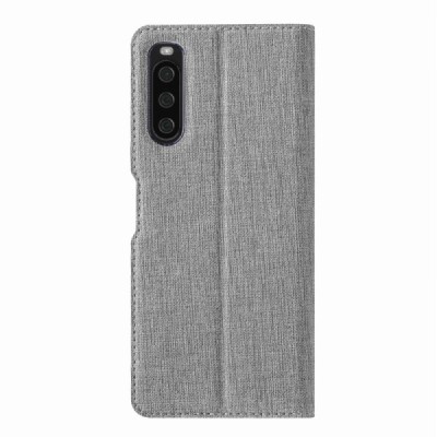 Sony Xperia 10 IV „Vili“ atverčiamas pilkas dėklas | Priedai.lt