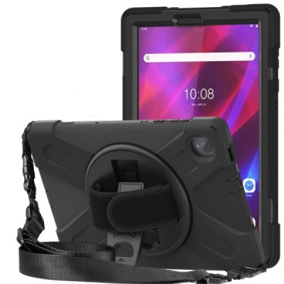 Lenovo Tab M10 Plus 10.3" (TB-X606F) sustiprintos apsaugos (360°) juodas dėklas - nugarėlė | Priedai.lt