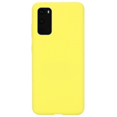 Samsung Galaxy S20 (G980) Shell kieto silikono (TPU) dėklas geltonas - nugarėlė | Priedai.lt