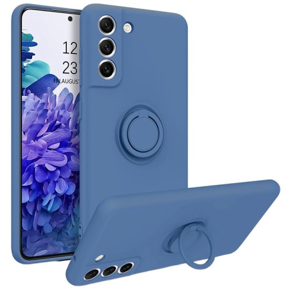 „Ring“ Kickstand (TPU) kaaned - sinine (Galaxy S21 FE 5G)