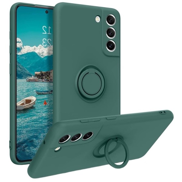 „Ring“ Kickstand (TPU) kaaned - roheline (Galaxy S21 FE 5G)