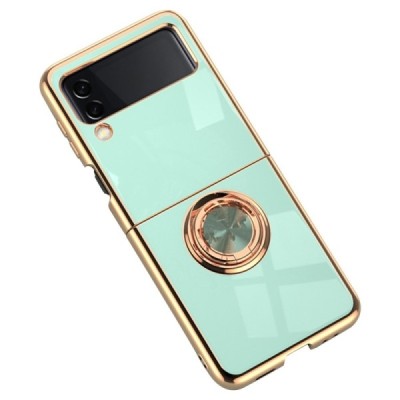 Samsung Galaxy Z Flip4 (F721) „Fashion“ Kickstand kieto silikono TPU mėtinis dėklas - nugarėlė | Priedai.lt