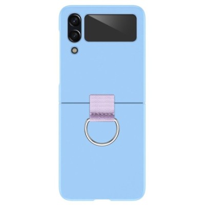 Samsung Galaxy Z Flip4 (F721) „Ring“ plastikinis šviesiai mėlynas dėklas - nugarėlė | Priedai.lt