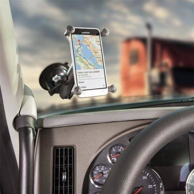 „RAM Mounts“ X-Grip automobilinis telefono laikiklis juodas (tvirtinamas prie stiklo) | Priedai.lt