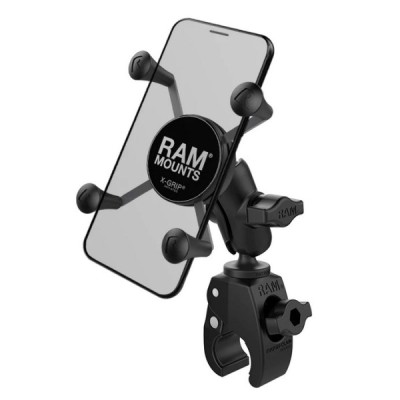 „RAM Mounts“ X-Grip telefono laikiklis motociklui (tvirtinamas prie vairo) dviračiui, keturračiui, paspirtukui | Priedai.LT