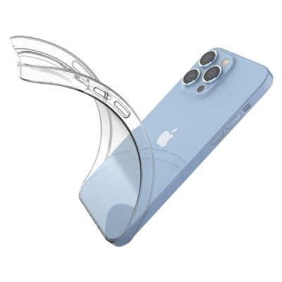 Apple iPhone 14 Pro Max kieto silikono TPU skaidrus dėklas - nugarėlė | Priedai.lt