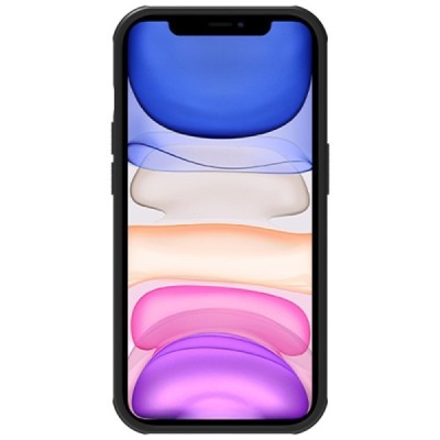 Apple iPhone 14 Pro „Nillkin“ Frosted Shield Pro juodas dėklas - nugarėlė | Priedai.lt