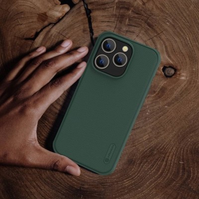 Apple iPhone 14 Pro „Nillkin“ Frosted Shield Pro žalias dėklas - nugarėlė | Priedai.lt