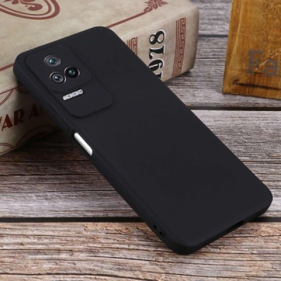 Xiaomi Poco F4 5G Shell kieto silikono (TPU) dėklas juodas - nugarėlė | Priedai.lt