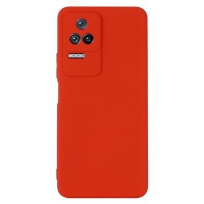 Xiaomi Poco F4 5G Shell kieto silikono (TPU) dėklas raudonas - nugarėlė | Priedai.lt