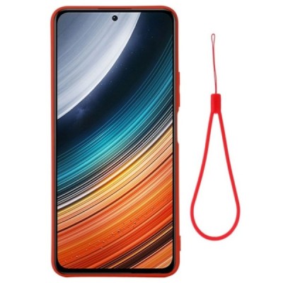 Xiaomi Poco F4 5G Shell kieto silikono (TPU) dėklas raudonas - nugarėlė | Priedai.lt